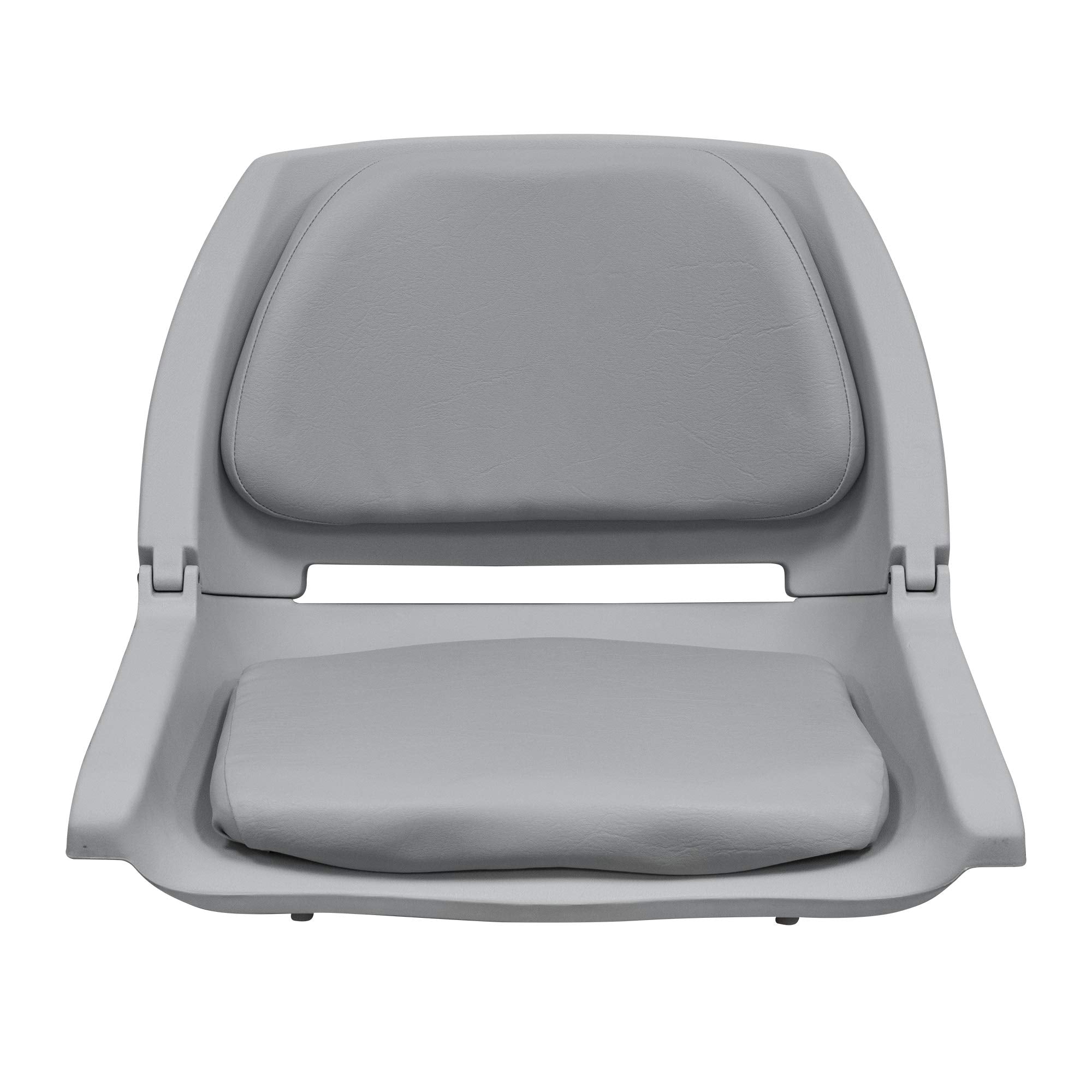 Wise 8Wd139Ls-717 Molded Fishing Boat Seat With Marine Grade Cushion Pads, Grey Shell, Grey Cushion