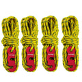 Bpnhna 4Pcs 3Mm Reflective Guyline With Tent Tensioner Cord Adjuster For Camping Hiking Shelter Shade Canopy Outdoor Activity