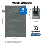 Odoland Beach Blanket Picnic Blanket, 43.3'' X 27.5'' Sandproof Waterproof Outdoor Pocket Blanket With Portable Bag, Foldable Li