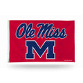 Rico Industries NCAA 3-Foot by 5-Foot Single Sided Banner Flag with Grommets, Mississippi Ole Miss Rebels