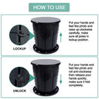 Sailortenx Portable Camping Toilet Bucket | Folding Retractable Potty For Adults With Bags | Outdoor Camp Boat Toilet
