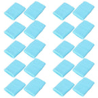 Mallofusa 10 Pack Colorful Sports Basketball Football Absorbent Wristband Party Outdoor Activity (Light Blue)