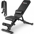 Pasyou Adjustable Weight Bench,880Lb Weight Capacity For Strength Training Bench Press Foldable Incline Decline Bench For Full B