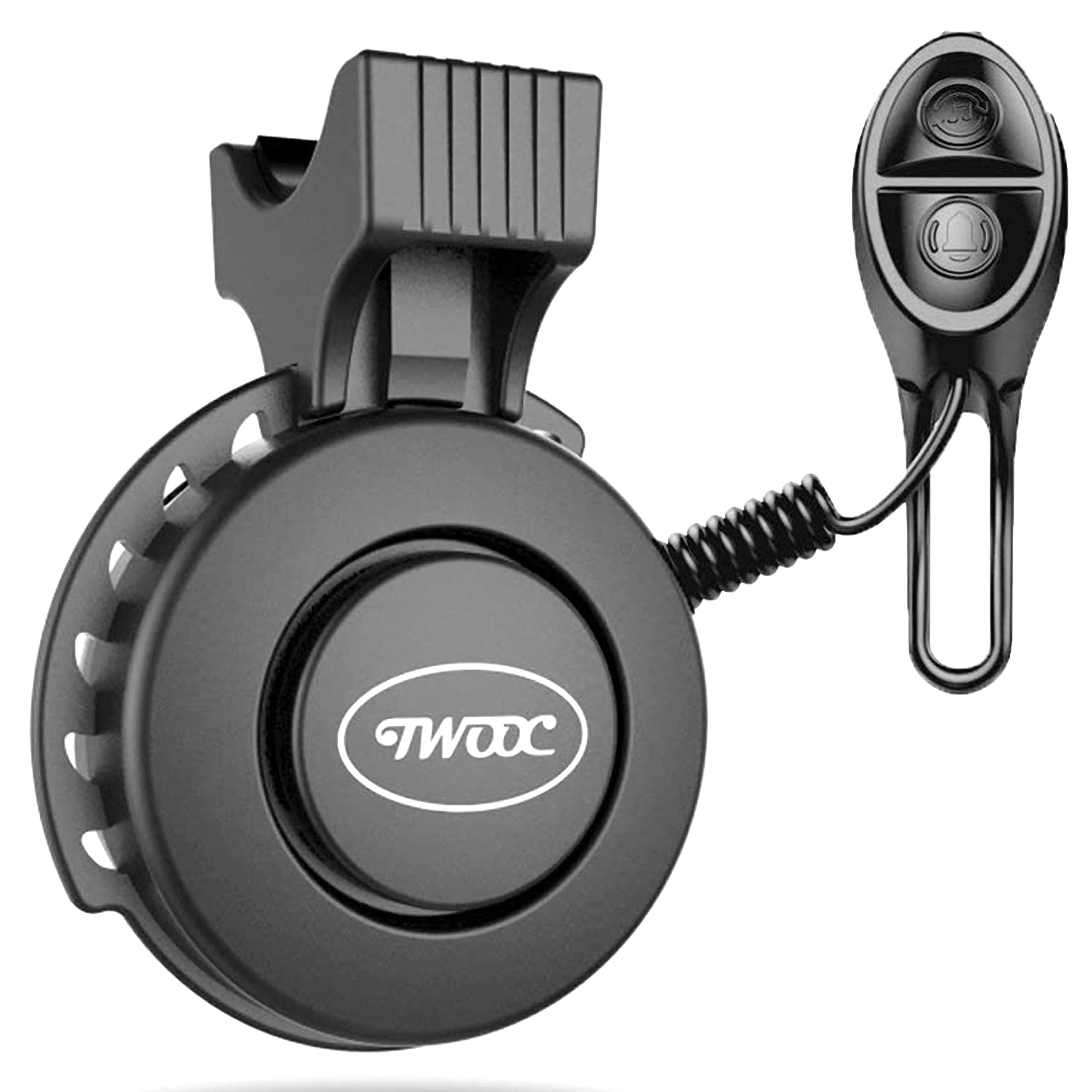 Kewayo Electric Bike Horn, Electronic Bicycle Bell 80~100 Db Waterproof Usb Rechargeable Bicycle Bell Upgrade Adjustable Volume 