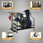 Yes4All Golf Storage Garage Organizer, Golf Bag Storage Stand And Other Golfing Equipment Rack, Extra Storage Rack For Golf Club