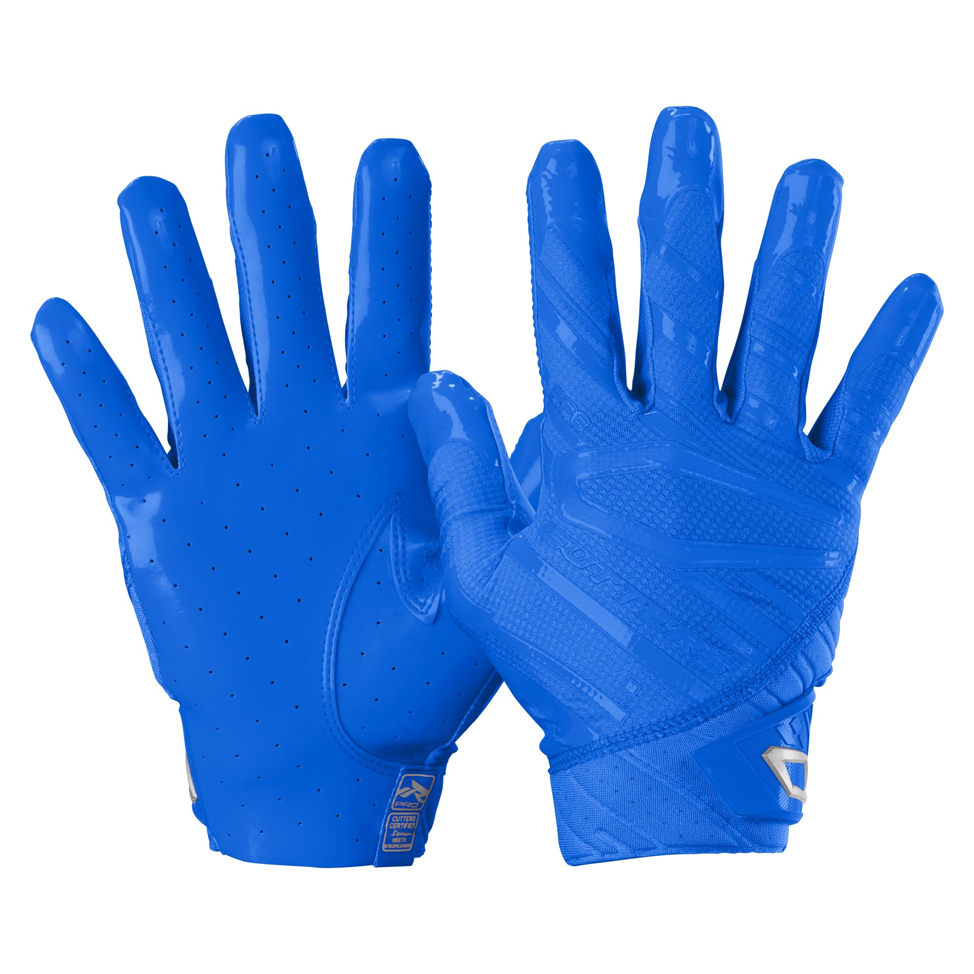 Cutters Rev Pro 6.0 Receiver Gloves Solid Columbia Blue Medium