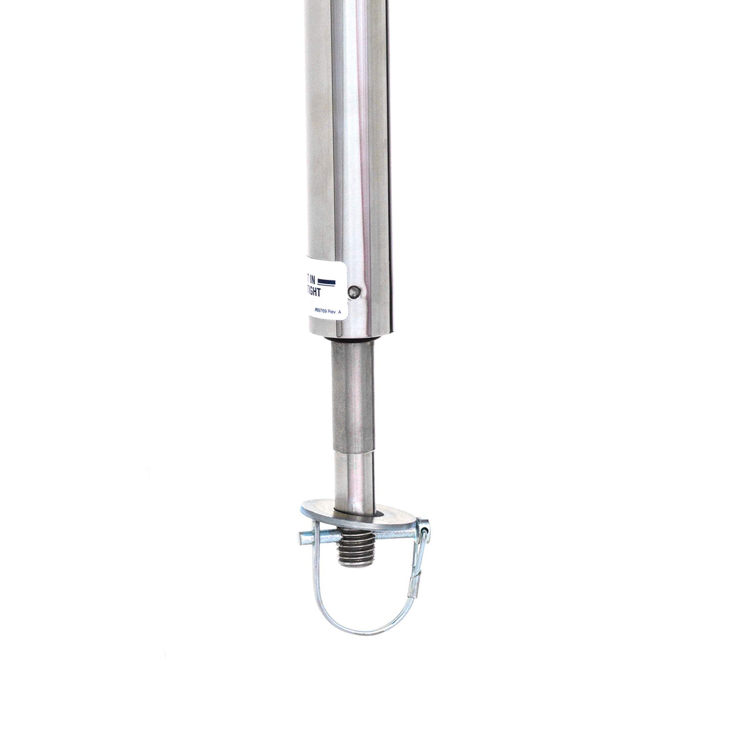 Attwood 903-008-T-S Swivl-Eze Polished Stainless Steel Fixed Height Ski Pylon, 29-Inch