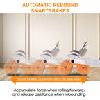 2025 New Ab Roller Wheel with Knee Mat &Timer, Automatic Rebound Abdominal Wheel, Ab Abdominal Exercise Roller with Elbow Suppor