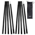Sutekus Steel Rod Tent Pole Replacement Accessorie 2Pc/Set Adjustable Bars (Black)