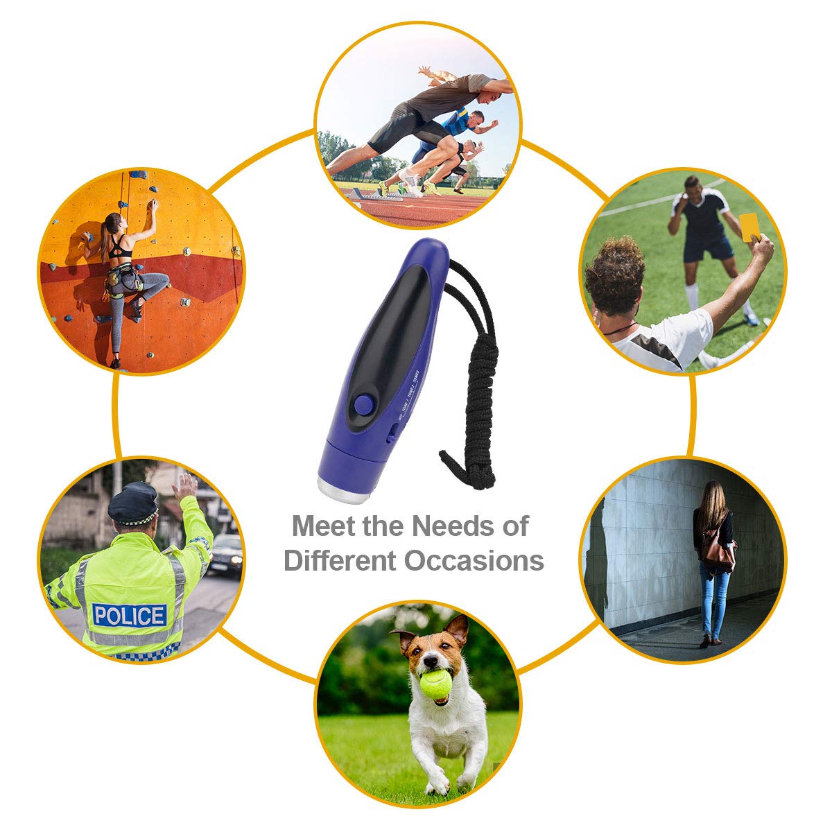 Electronic Whistle, Battery Operated Whistle Adjustable 3 Different Loud Whistle Sounds With Lanyard Handheld Electronic Whistle