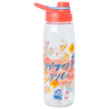 Silver Buffalo Gilmore Girls Icons Water Bottle with Screw Lid, 28 Ounces