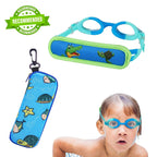 RUIGAO Kids Swim Goggles Age 2-6, Toddler Goggles No Hair Pull,UV Protection/Anti Fog/Padded HeadBand (1PK Kids -Blue & Blue)