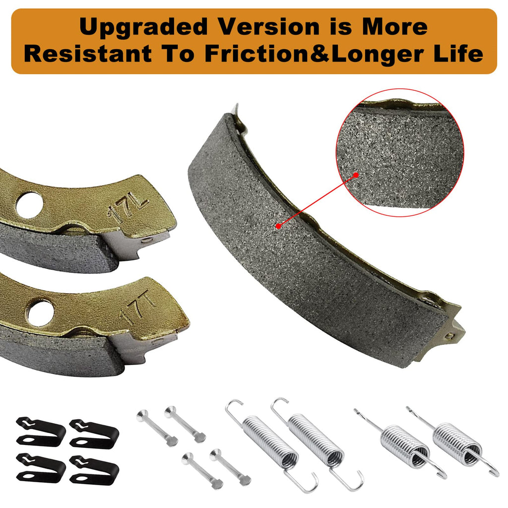 Leapgomax Club Car Brake Shoes And Spring Kit For Ds G&E 1995-Up (Automatic Adjust)& Precedent 1018232-01 Golf Cart Replacement
