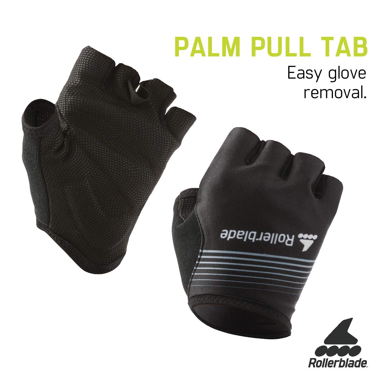 Rollerblade Race Glove, 1 Pair, Black, Large
