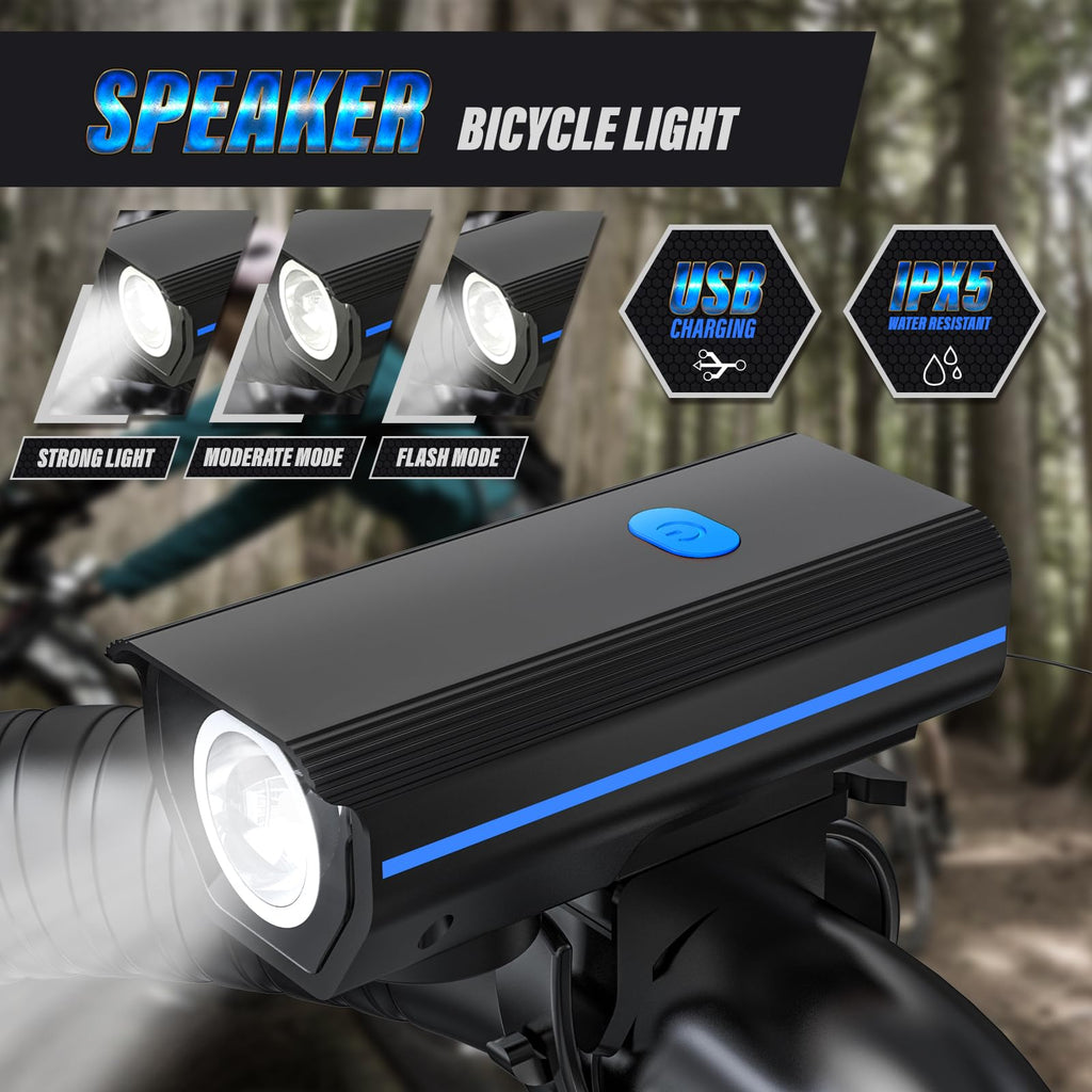 Kunhak Rechargeable Bike Lights, Ultra Bright Bicycle Lights For Night Riding, Road Mountain Bike Accessories For Kids Adults -