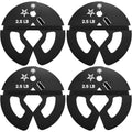Yes4All Fractional Dumbbell Weight Plates, 2.5 LB Fractional Plates Pair & 4 Pieces Set, Micro Loading Clip On Weights for Stren
