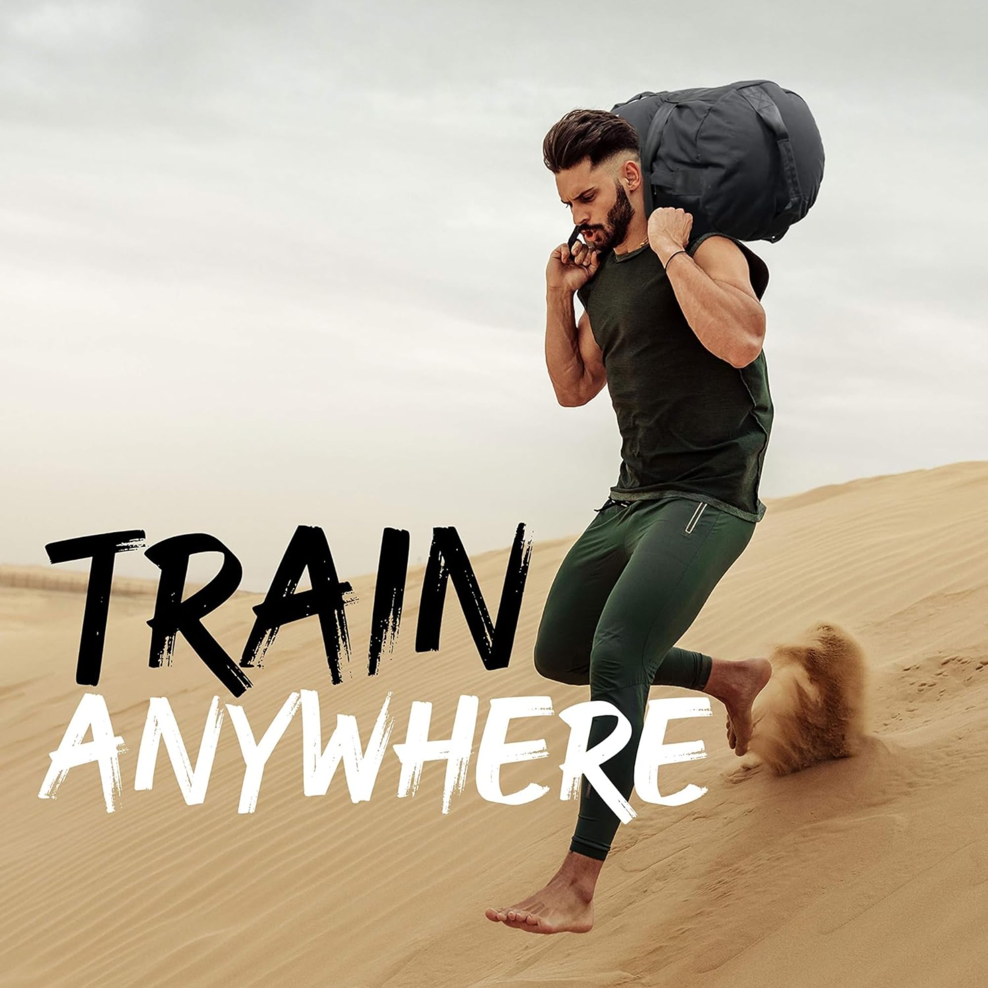 Yes4All Workout Sandbags, Heavy Duty Sandbags For Fitness, Conditioning, Mma & Combat Sports - Black - M