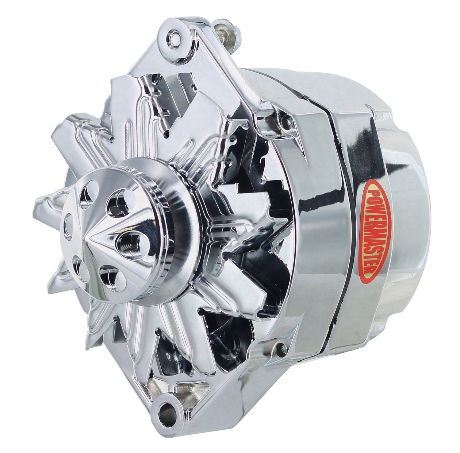 Powermaster - Alt GM 12SI Chrome 150A 1V Pulley & Cone 1 or 3 Wire