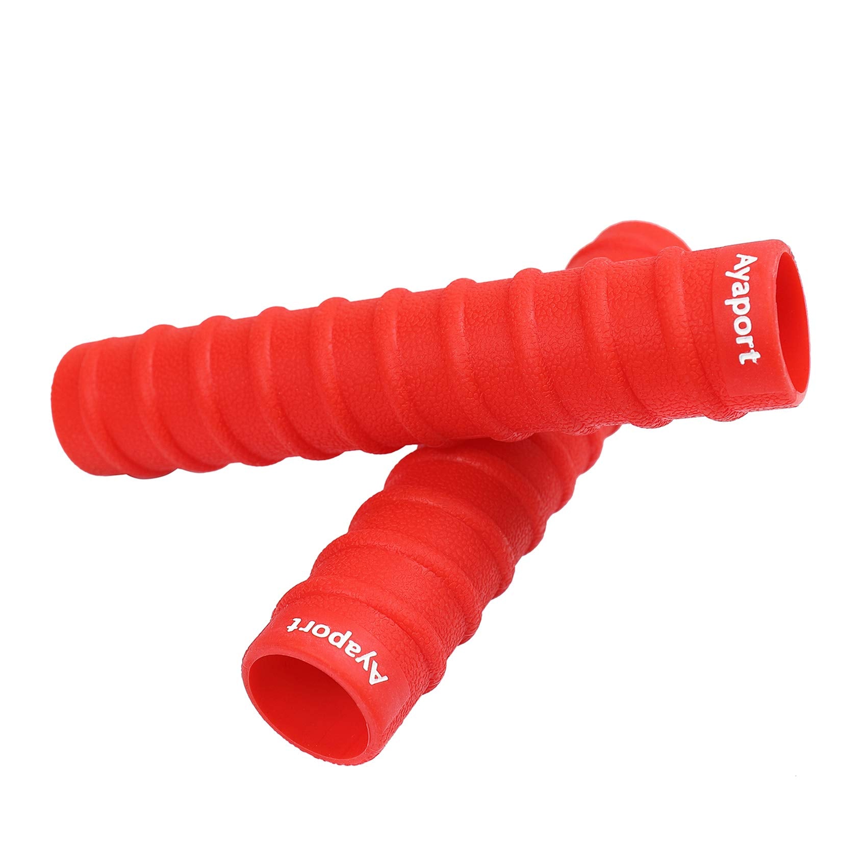 Ayaport Kayak Paddle Grips Non-Slip Silicone Wraps Blister Prevention Kayaking Accessories For Take-Apart Paddles (Red)