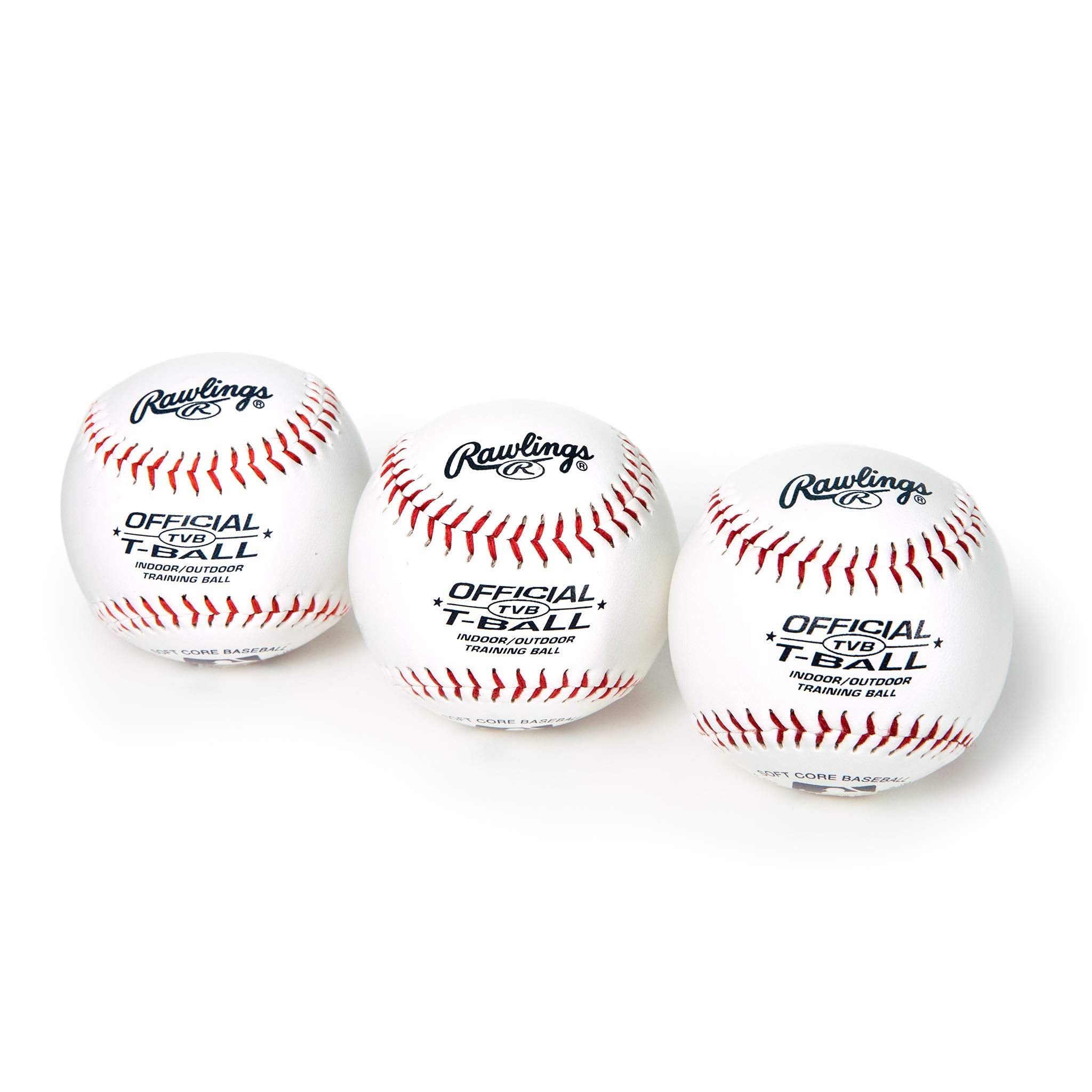 Rawlings  Official T-Balls  Tvb  Youth/6U  3 Count  Sponge Rubber Core  Indoor/Outdoor