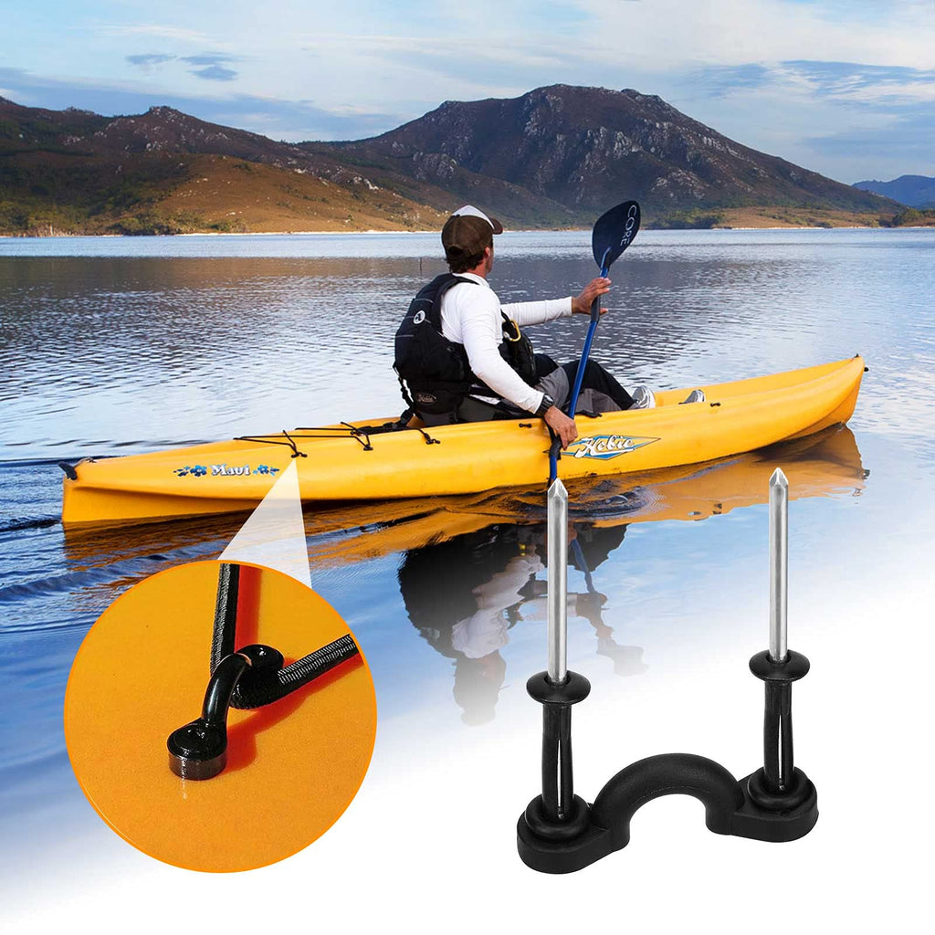 Deck Rigging Kit Accessory - 19.7 Ft Bungee Cord With Deck Loops Tie Down Pad Eyes And J - Hooks And Bungee Cord Hook Screws & R