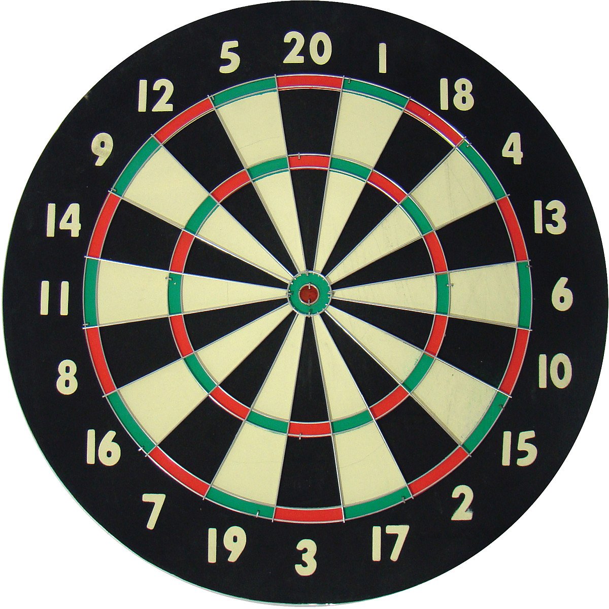 Accudart 2-In-1 Starlite Quality-Bound Paper Dartboard Game Set With Six Included Brass Darts , Black