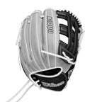 Wilson 2024 A1000 If12 12    Infield Fastpitch Softball Glove - Silver/Black/White, Right Hand Throw