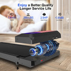 Under Desk Treadmill,Walking Pad With 5% Incline,Treadmills For Home & Office, 2.5Hp Portable Treadmill With Remote Control And