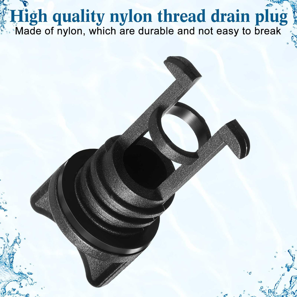 Boao  Nylon  Kayak  Drain  Plugs  Thread  Drain  Plugs  For  Kayak  Dinghy  Canoe  Boat (Red, 6 Pieces)