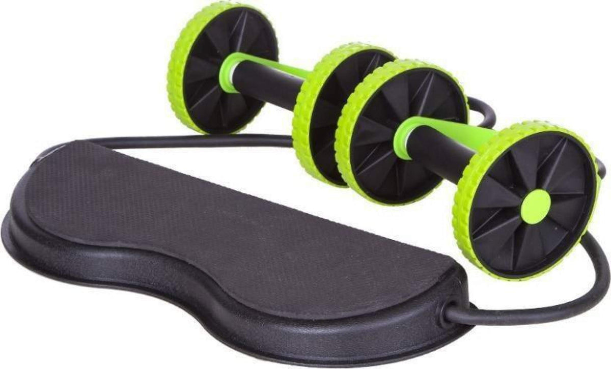 5 Minutes Exercise Roller, Your One Solution To Fitness(BLACK  GREEN,PLASTIC, RUBBER)