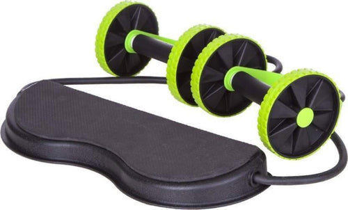 5 Minutes Exercise Roller, Your One Solution To Fitness(BLACK  GREEN,PLASTIC, RUBBER)