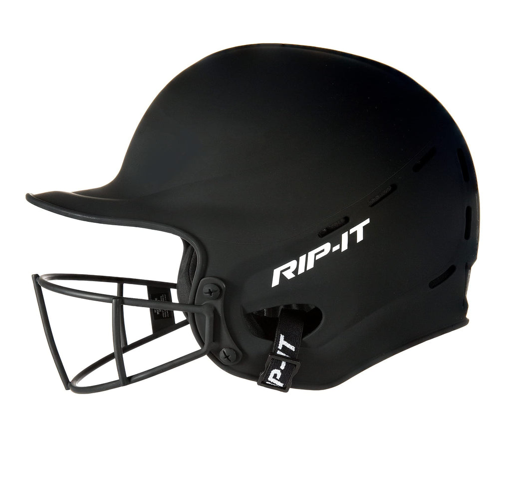 Rip-It | Vision Pro Softball Batting Helmet | Matte | Black M/L | Lightweight Women'S Sport Equipment
