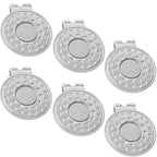 Onedigi 6Pcs Golf Hat Clips Magnetic Golf Ball Marker Holders For Golf Hats Caps Gloves Nickel-Plated Alloy Clips For Metal Golf