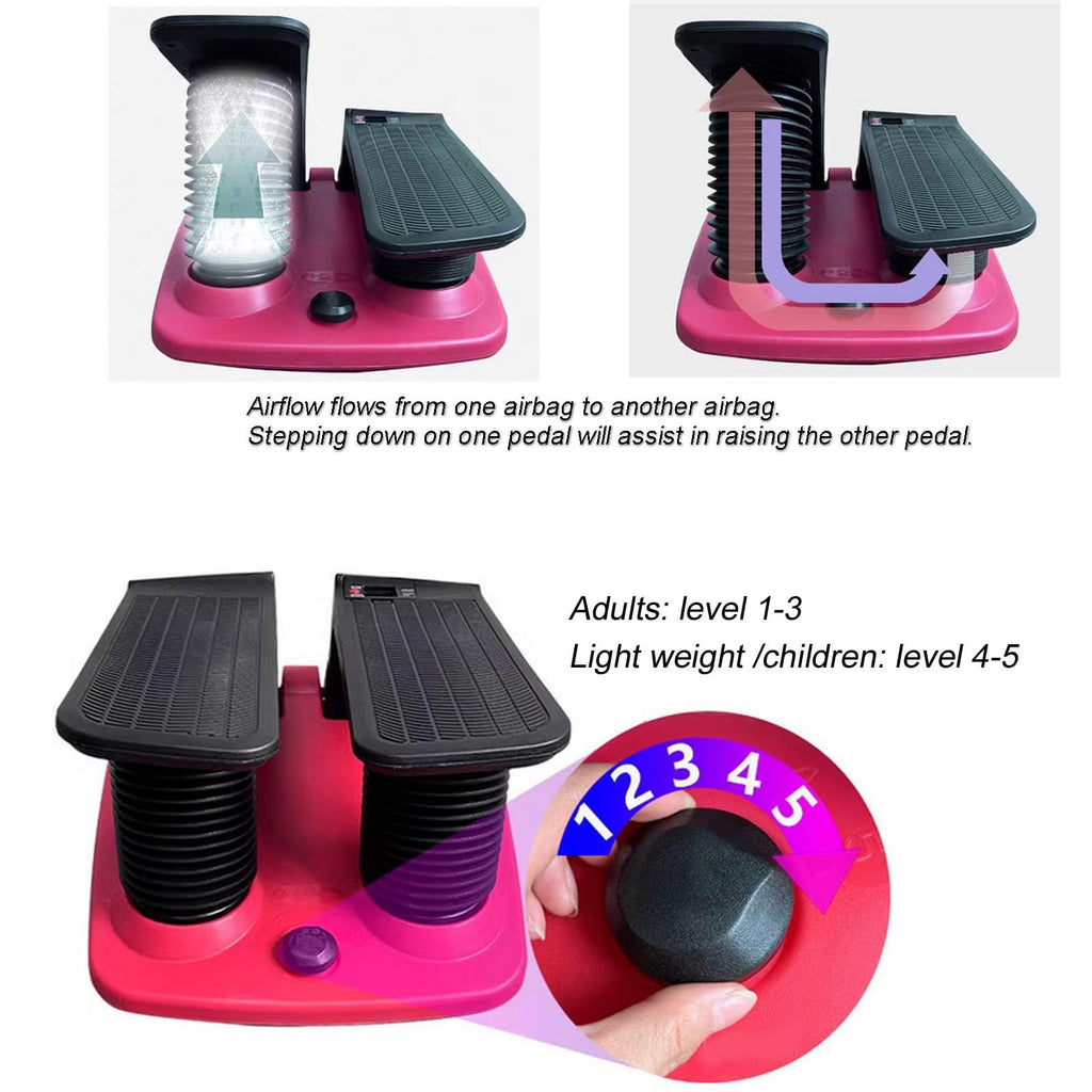 Intbuying Stepper Fitness Stair Stepper Portable Twist Stair Stepper Adjustable Resistance Fitness Exercise Machine With Resista