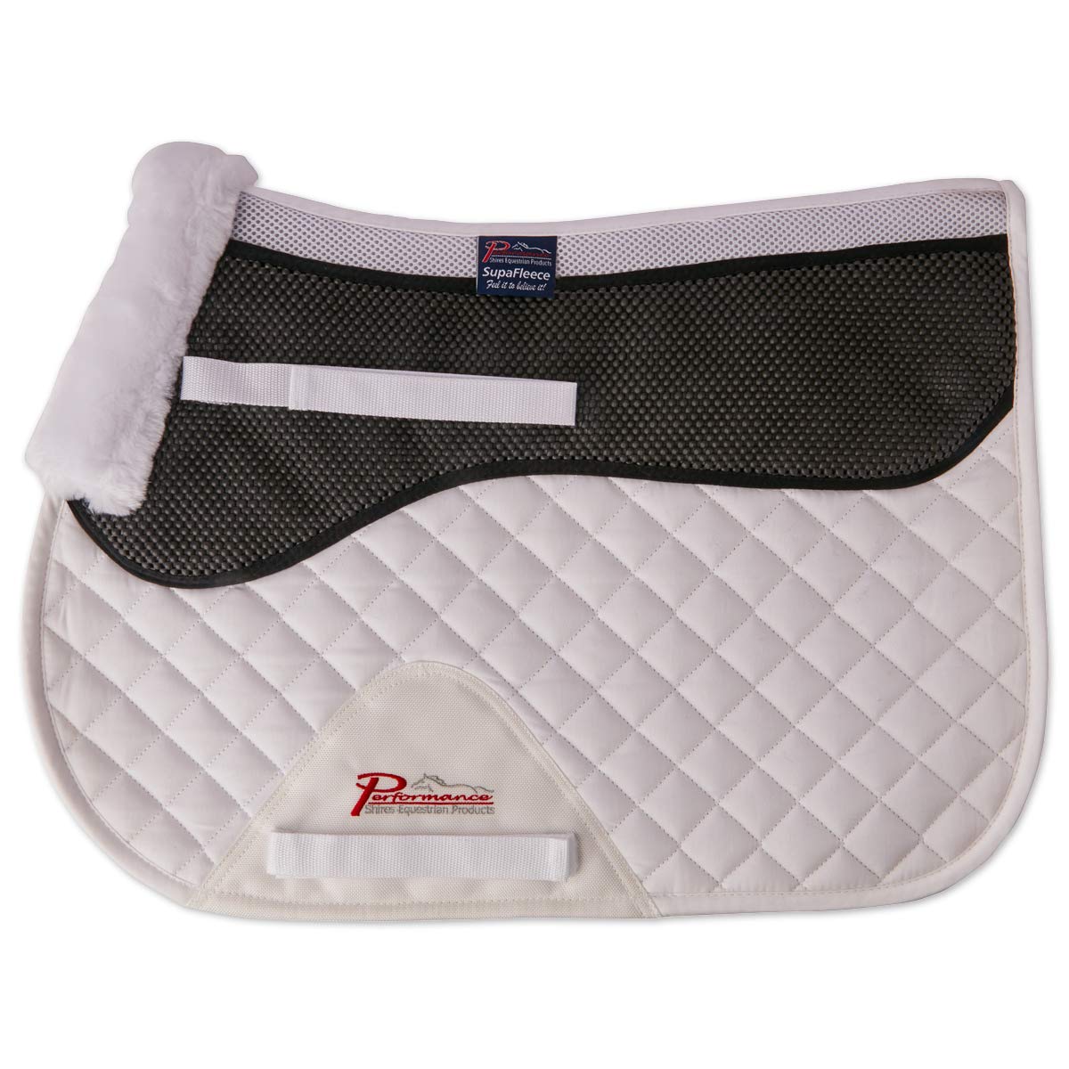 Shires Arma Soft Grip Saddlecloth (White, Full)