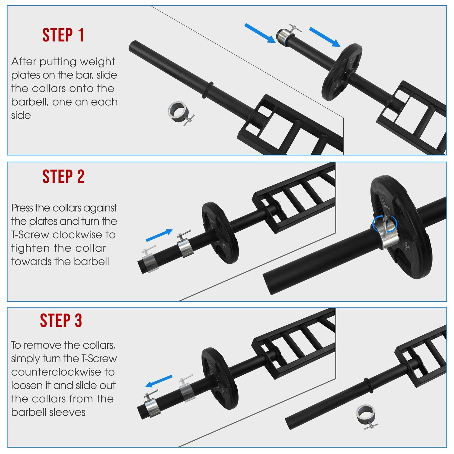 Yes4All Multi Grip Barbell - Swiss Bar, American Bar With 2 Collars, Fits Olympic Weight Plates - Commercial And Home Gym & Supp