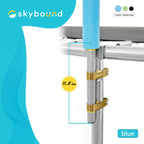 Skybound Universal Replacement Enclosure Poles And Hardware - Complete Set Of 6 Poles - Net Not Included - Blue
