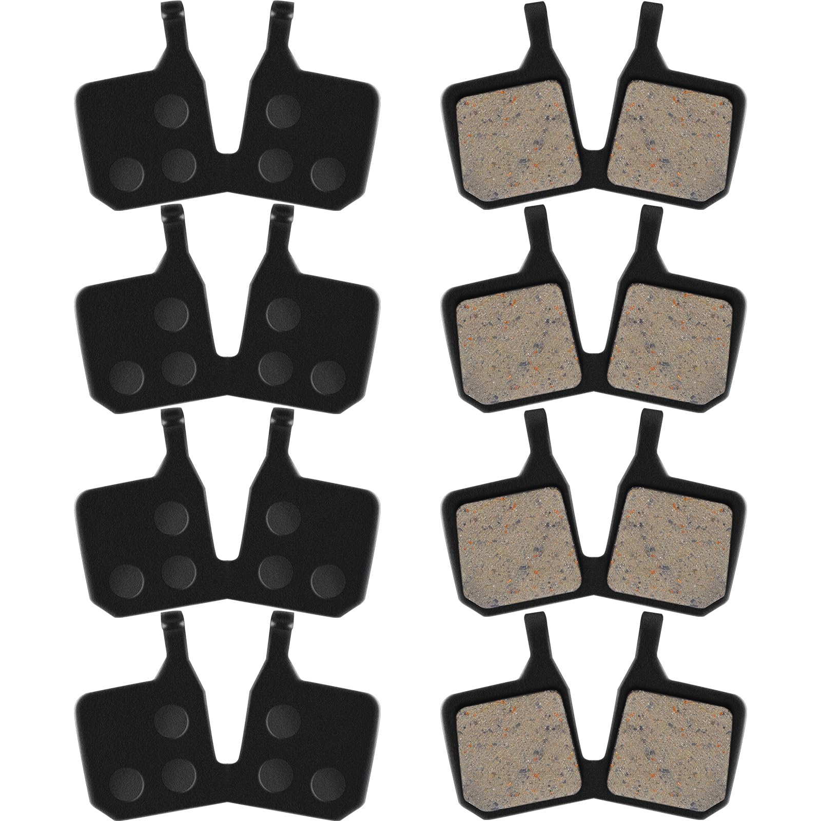 Gulfmew 4 Pairs Bike Brake Pads Kit Bicycle Brake Pads Disc Brake Pads Replacement Compatible with Magura MT5, MT7
