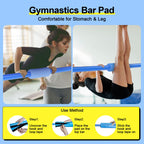 Safly Fun Expandable Gymnastics Bars Junior Training Bar Gymnastic Folding Horizontal Bars With Mat For Kids(Blue+Mat)