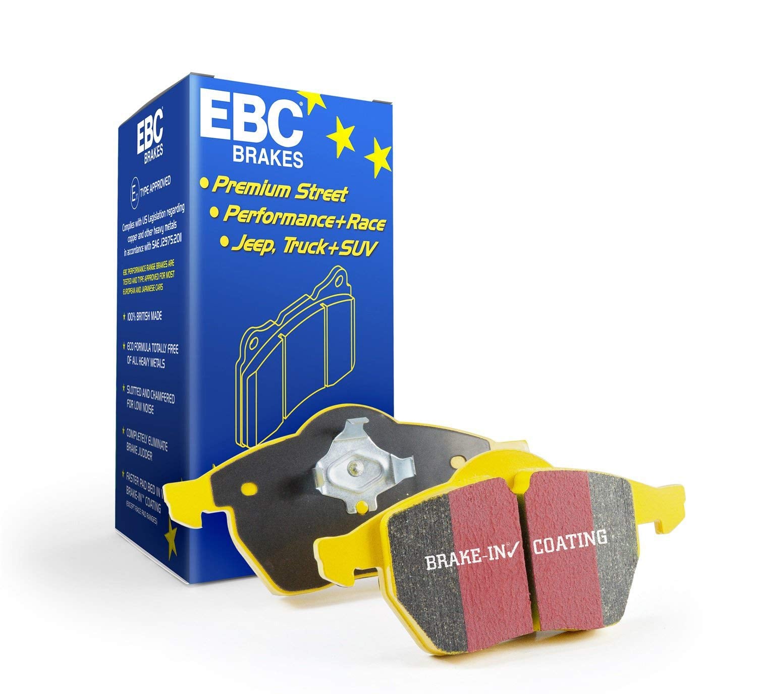 Ebc Dp42145R Yellowstuff Front Brake Pads For 2012 Ford Focus 2.0 Turbo St