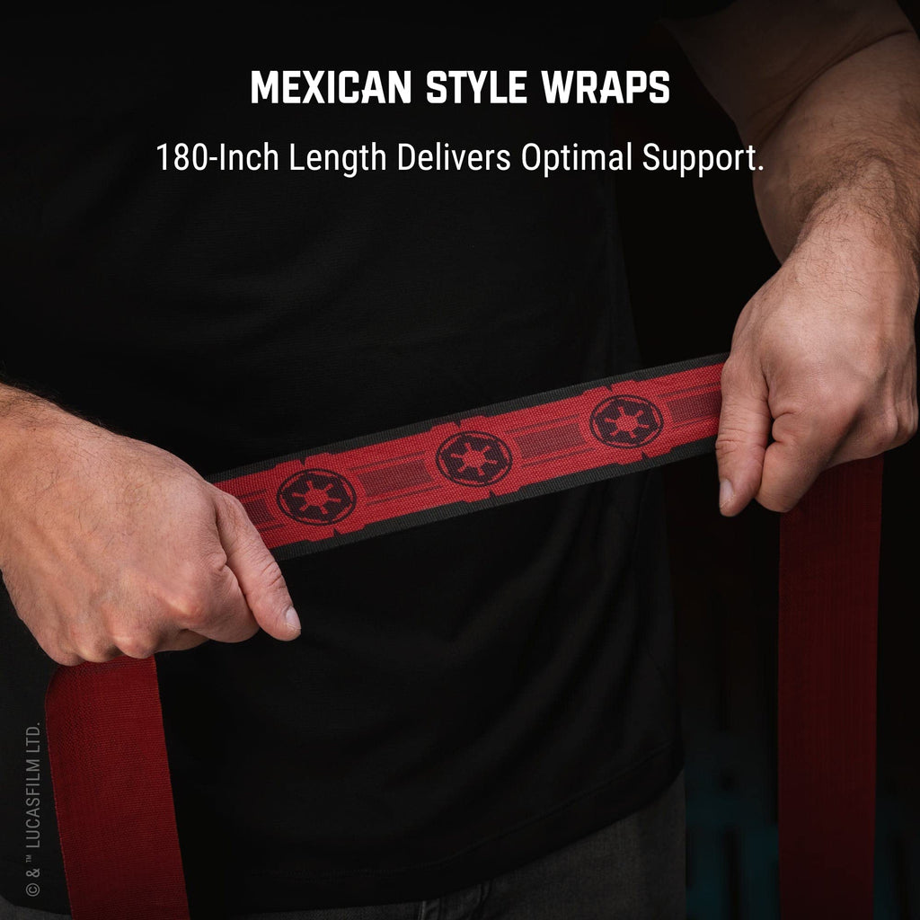 Hayabusa Star Wars(Tm) Galaxy Boxing Hand Wraps Officially Licensed Reusable Hook And Loop Closure For Men And Women - Sith, 180