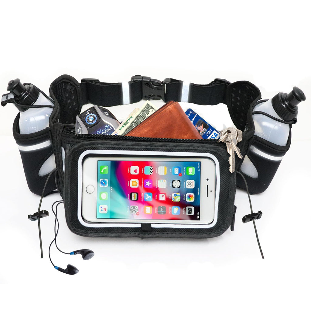 [Voted No.1 Hydration Belt] Runtasty Winners' Running Fuel Belt - Includes Accessories: 2 Bpa Free Water Bottles & Runners Ebook