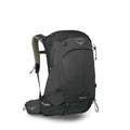 Osprey Stratos 34L Mens Hiking Backpack - Camping Bag with Waterproof Raincover, Bottle Pockets, & Gear Straps, Raven Black