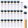 PCTCSHQ 20 Sets Pool Cue Tips Replacement Kit, Screw On Pool Stick Tips Billiard Cues Tips Replacement with White Pool Cue Stick