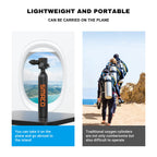 Smaco Mini Scuba Tank 05L Handheld Mini Diving Tank With Dot Marked Reusable Scuba Pony Bottle With 5-10 Minutes Backup Air Divi