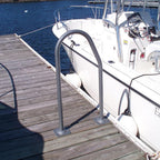 Dock Edge Stationary Dock Boarding Buddy Hand Rail Silver 36-Inch