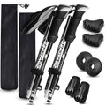 Trekking Poles Collapsible Hiking Poles - Auminum Alloy 7075 Trekking Sticks, Antishock And Quick Lock System, Telescopic, Colla