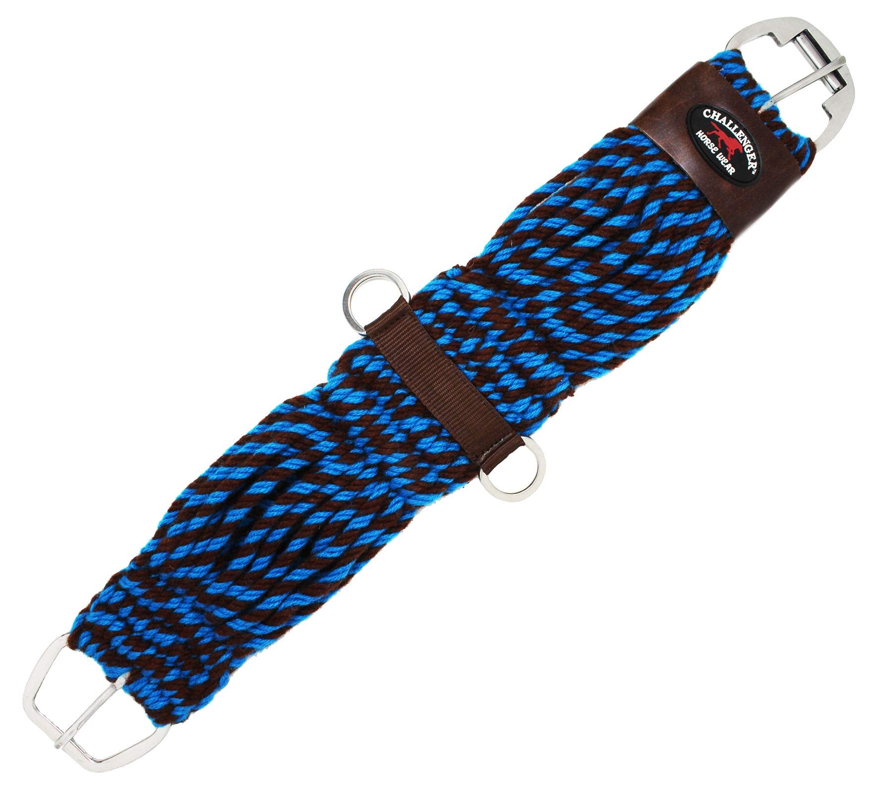 Challenger Horse 32'' Western 27 Strand Double Weave Two-Tone Mohair Straight Cinch 97Rt10-32