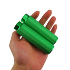 Zelerdo 2 Pairs Aluminum Alloy Bike Pegs For Mountain Bike Cycling Rear Stunt Pegs Fit 3/8 Inch Axles (Pure Green, 100X28 Mm)