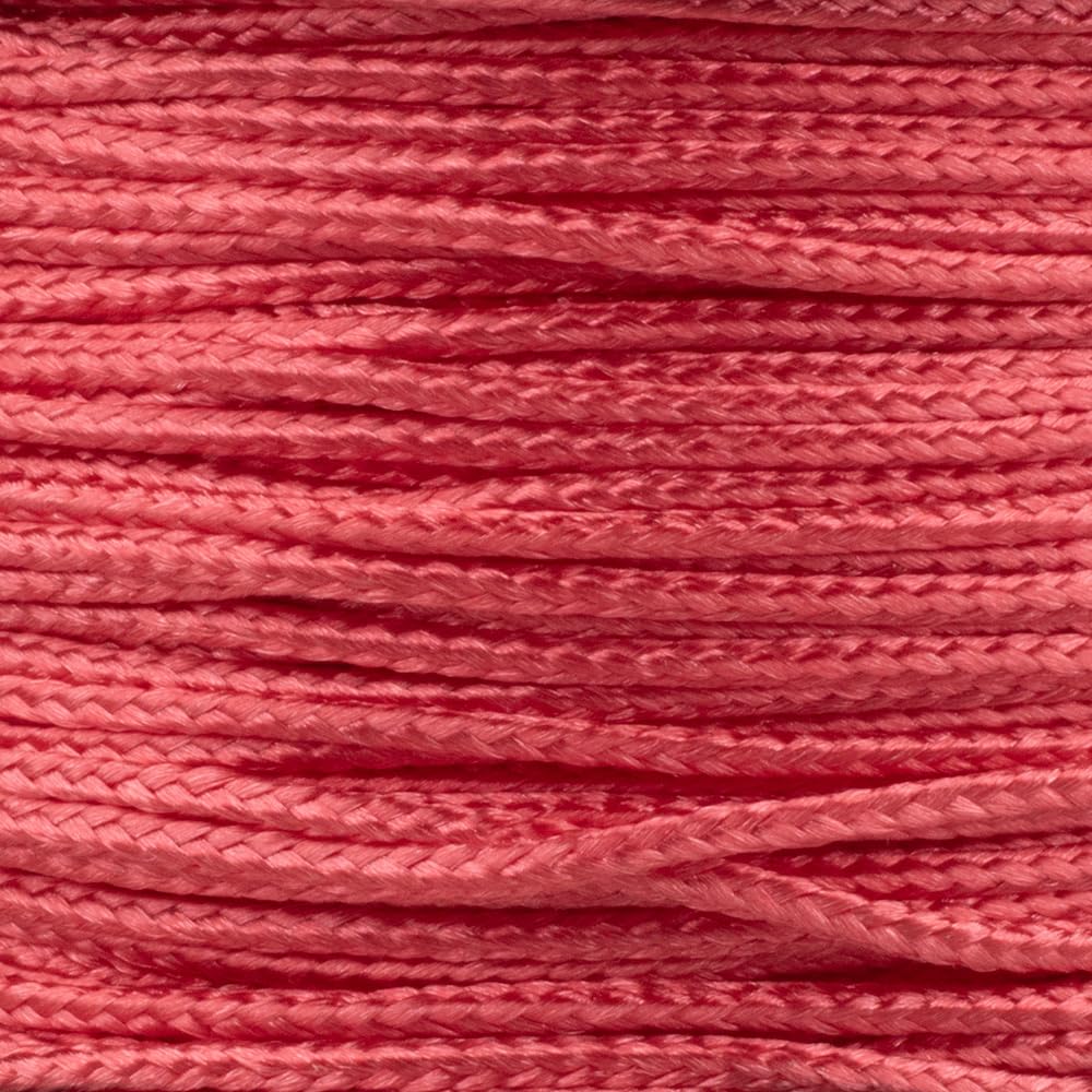 Paracord Planet Micro Paracord - Thin Braided Cord For Crafting, Fishing, And Diy Projects In 125 Ft Spools - Salmon